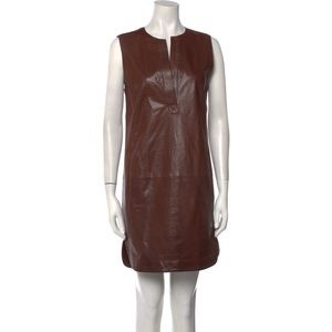 Vince Leather Shift Dress 4
